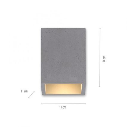 Paul Neuhaus 6161-22 - Spotlight ETON 1xGU10/10W/230V betong