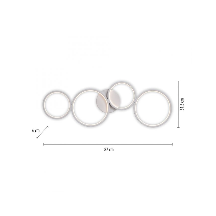 Paul Neuhaus 6183-16 - LED Dimbar taklampa KIRINGE LED/26W/230V