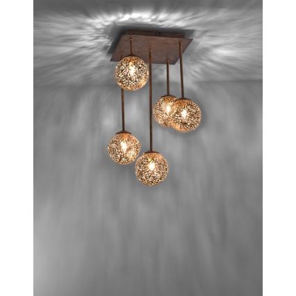 Paul Neuhaus 6234-48 - Pendelkrona GRETA 5xG9/40W/230V