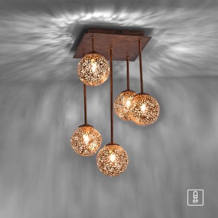 Paul Neuhaus 6234-48 - Pendelkrona GRETA 5xG9/40W/230V