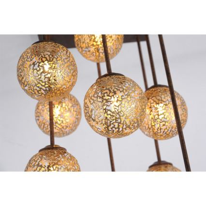 Paul Neuhaus 6238-48 - Pendelkrona GRETA 9xG9/40W/230V