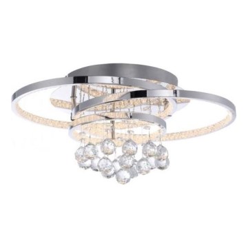 Paul Neuhaus 6267-17 - LED Dimbar taklampa ROTAZO LED/32W/230V diameter 45 cm skinande krom
