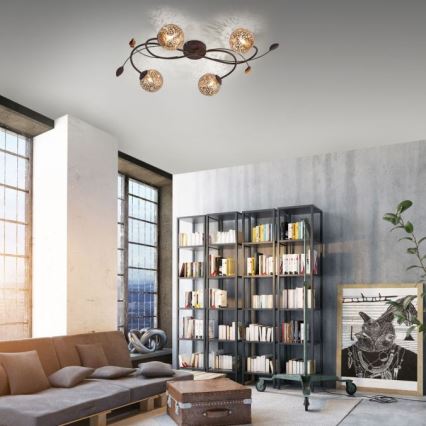 Paul Neuhaus 6395-48 - Ljuskrona GRETA 4xG9/40W/230V