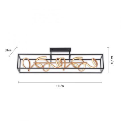 Paul Neuhaus 6473-18 - LED Dimbar Hängande Ljuskrona SELINA 4xLED/10,2W/230V