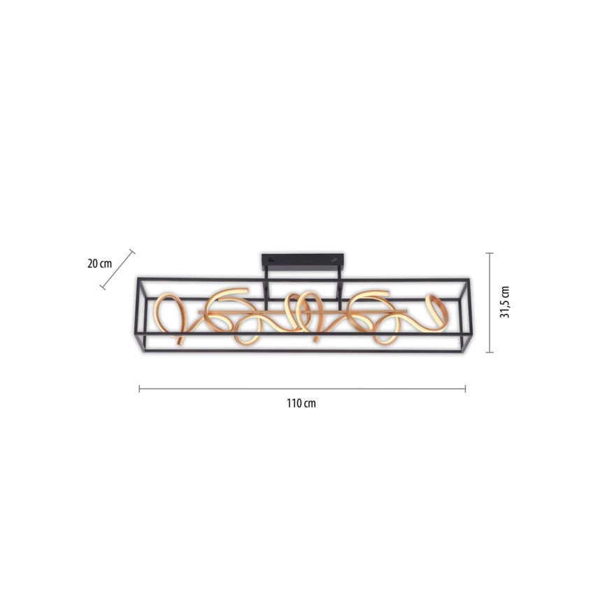 Paul Neuhaus 6473-18 - LED Dimbar Hängande Ljuskrona SELINA 4xLED/10,2W/230V
