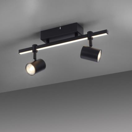 Paul Neuhaus 6524-18 - LED spotlight BARIK 2xGU10/4,5W/230V + LED/5W