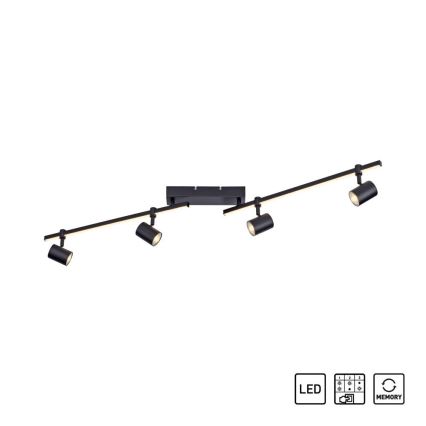 Paul Neuhaus 6525-18 - LED spotlight BARIK 4xGU10/4,5W/230V + LED/10W