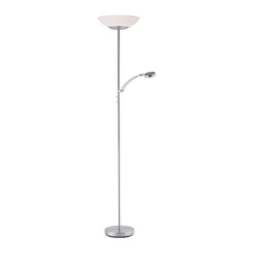 Paul Neuhaus 655-55 - LED Dimbar golvlampa ALFRED 1xLED/28W+1xLED/4W/230V skinande krom