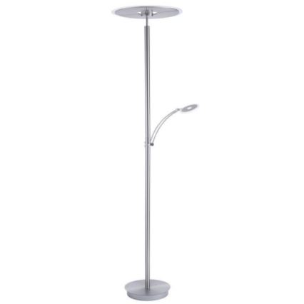 Paul Neuhaus 673-55 - LED Dimbar golvlampa ARTUR 2xLED/21W/230V+1xLED/6W skinande krom