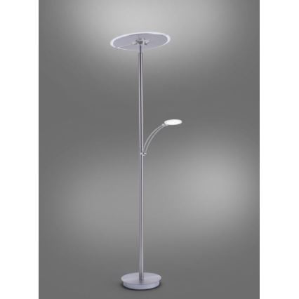 Paul Neuhaus 673-55 - LED Dimbar golvlampa ARTUR 2xLED/21W/230V+1xLED/6W skinande krom