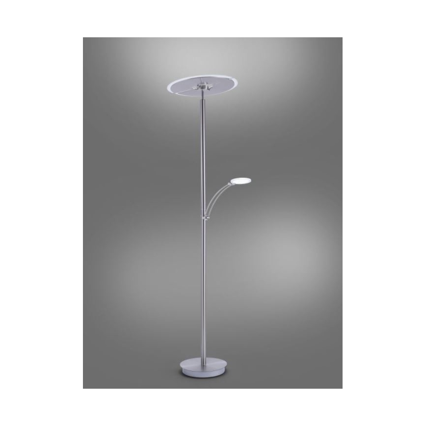 Paul Neuhaus 673-55 - LED Dimbar golvlampa ARTUR 2xLED/21W/230V+1xLED/6W skinande krom