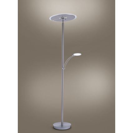 Paul Neuhaus 673-55 - LED Dimbar golvlampa ARTUR 2xLED/21W/230V+1xLED/6W skinande krom