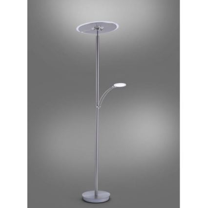 Paul Neuhaus 673-55 - LED Dimbar golvlampa ARTUR 2xLED/21W/230V+1xLED/6W skinande krom