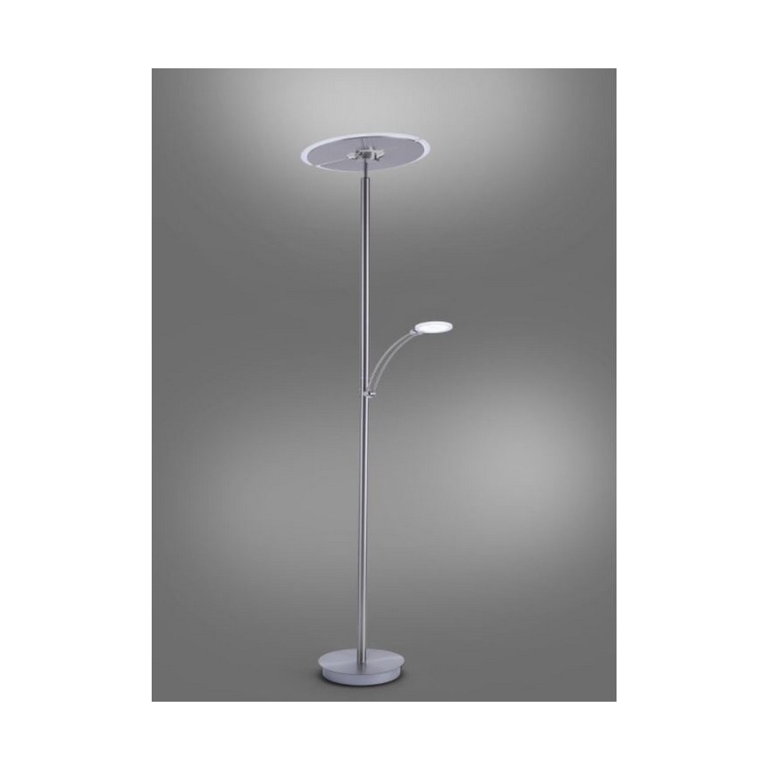 Paul Neuhaus 673-55 - LED Dimbar golvlampa ARTUR 2xLED/21W/230V+1xLED/6W skinande krom
