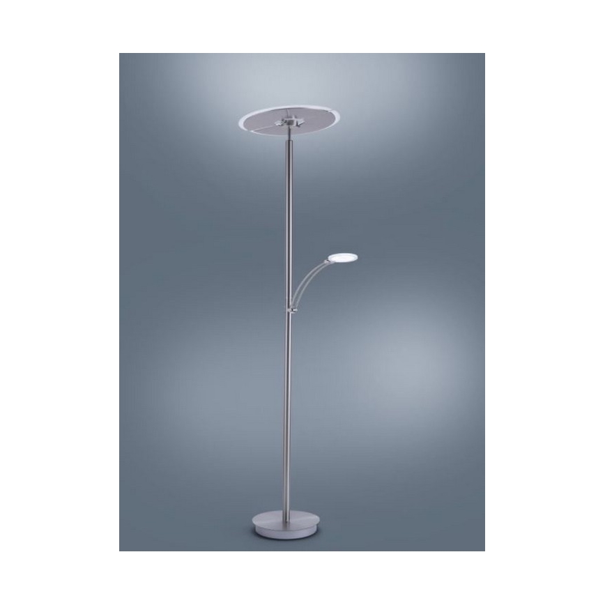 Paul Neuhaus 673-55 - LED Dimbar golvlampa ARTUR 2xLED/21W/230V+1xLED/6W skinande krom