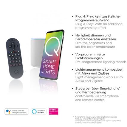 Paul Neuhaus 8007-70 - LED dimbar taklampa Q-PIATO LED/35W/230V 2700-5000K Wi-Fi + fjärrkontroll