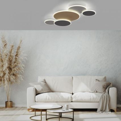 Paul Neuhaus 8008-70 - LED Dimbar taklampa Q-PIATO LED/49W/230V 2700-5000K Wi-Fi + fjärrkontroll