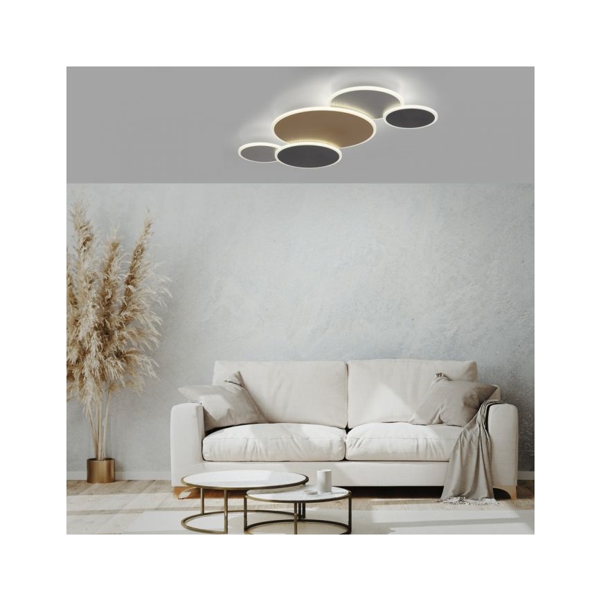 Paul Neuhaus 8008-70 - LED Dimbar taklampa Q-PIATO LED/49W/230V 2700-5000K Wi-Fi + fjärrkontroll