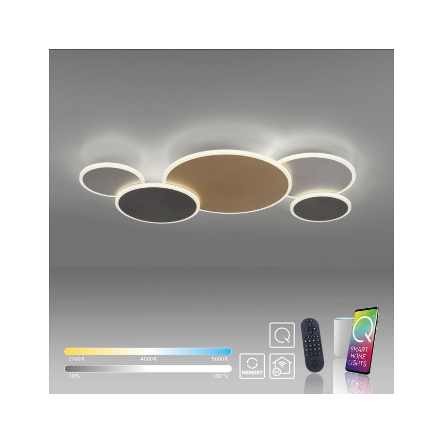Paul Neuhaus 8008-70 - LED Dimbar taklampa Q-PIATO LED/49W/230V 2700-5000K Wi-Fi + fjärrkontroll