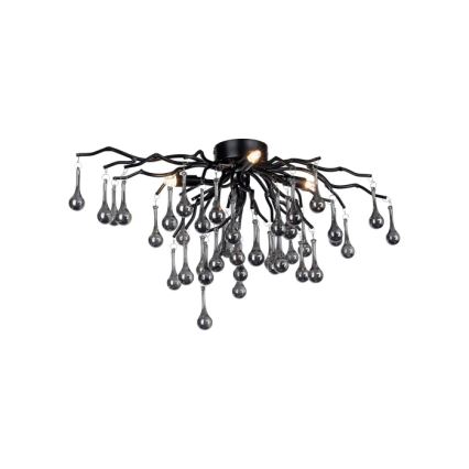 Paul Neuhaus 8090-18 - Ytmonterad taklampa ICICLE 4xG9/40W/230V 30x60 cm svart