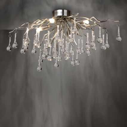 Paul Neuhaus 8090-55 - Ytmonterad ljuskrona ICICLE 4xG9/40W/230V