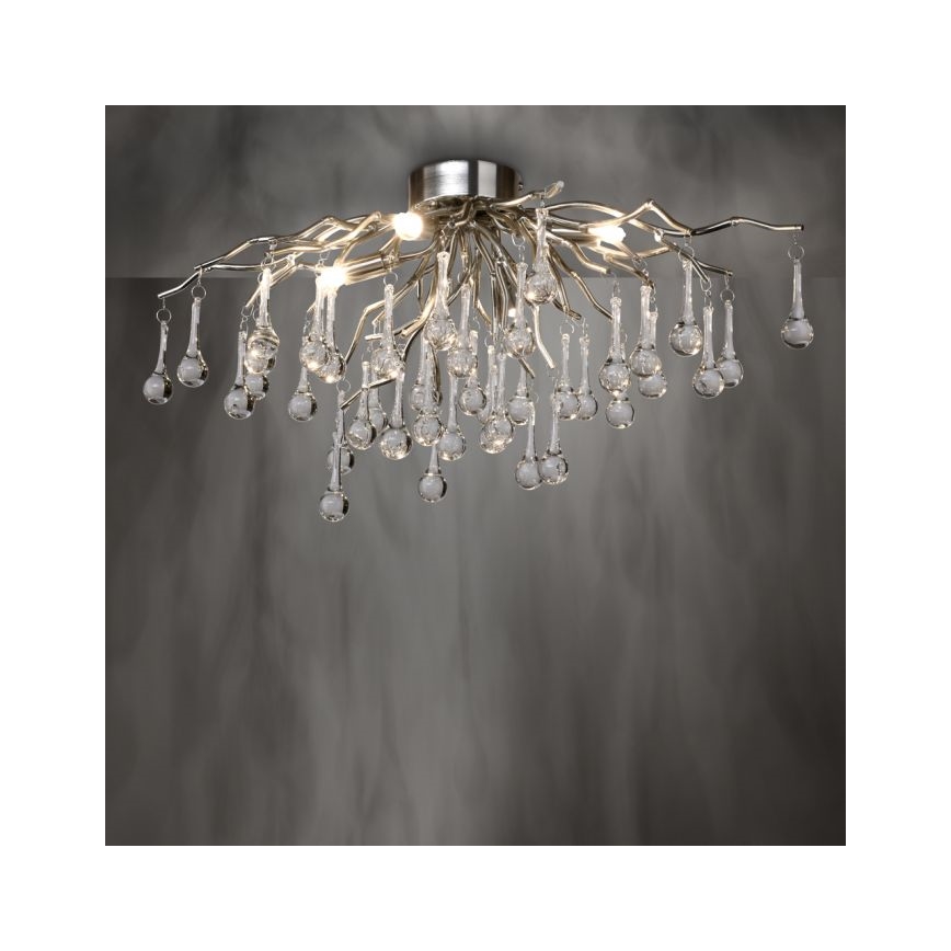 Paul Neuhaus 8090-55 - Ytmonterad ljuskrona ICICLE 4xG9/40W/230V