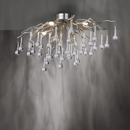 Paul Neuhaus 8090-55 - Ytmonterad ljuskrona ICICLE 4xG9/40W/230V
