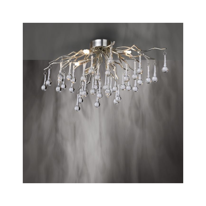Paul Neuhaus 8090-55 - Ytmonterad ljuskrona ICICLE 4xG9/40W/230V