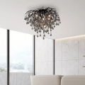 Paul Neuhaus 8091-18 - Ytmonterad taklampa ICICLE 9xG9/40W/230V Ø 50 cm svart