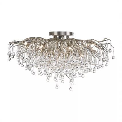 Paul Neuhaus 8092-55 - Ytmonterad taklampa ICICLE 14xG9/40W/230V Ø 100 cm blank krom