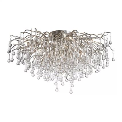 Paul Neuhaus 8092-55 - Ytmonterad taklampa ICICLE 14xG9/40W/230V Ø 100 cm blank krom