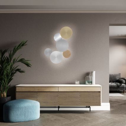 Paul Neuhaus 8152-79 - LED ljusreglerad vägglampa PUNTUA LED/1W/3,7V 2200 mAh + fjärrkontroll