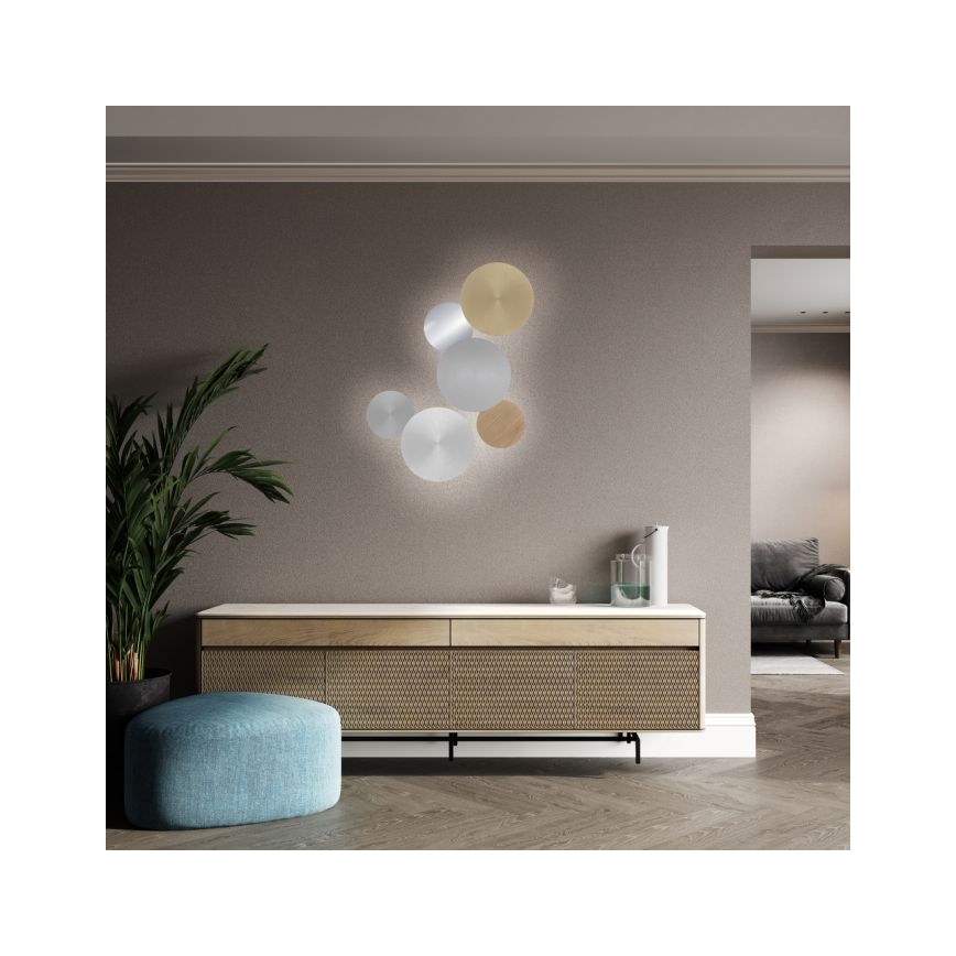 Paul Neuhaus 8152-79 - LED ljusreglerad vägglampa PUNTUA LED/1W/3,7V 2200 mAh + fjärrkontroll