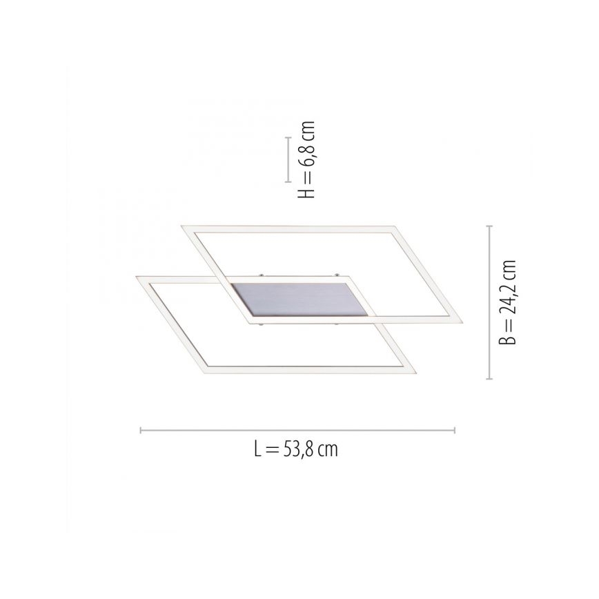 Paul Neuhaus 8192-55 - Dimbar LED-lampakrona INIGO 2xLED/12W/230V