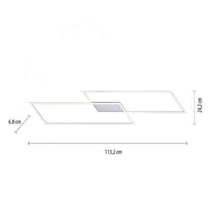 Paul Neuhaus 8194-55 - Dimbar LED-lampakrona INIGO 2xLED/20W/230V