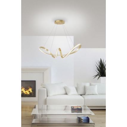 Paul Neuhaus 8291-12 - LED ljusreglerad ljuskrona på textilsladd MELINDA LED/30W/230V