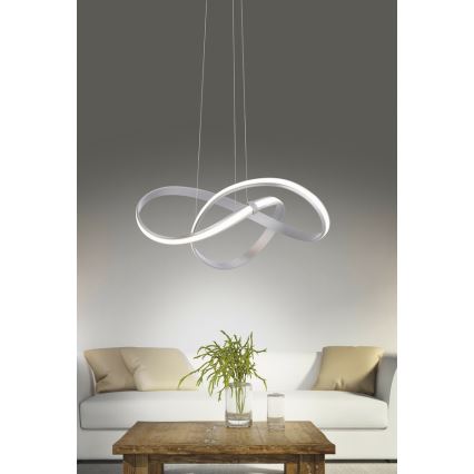 Paul Neuhaus 8291-55 - LED ljusreglerad ljuskrona på textilsladd MELINDA LED/30W/230V