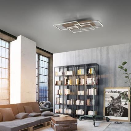 Paul Neuhaus 8330-79 - Dimbar LED ytmonterad ljuskrona PALMA 3xLED/12W/230V tall + fjärrkontroll