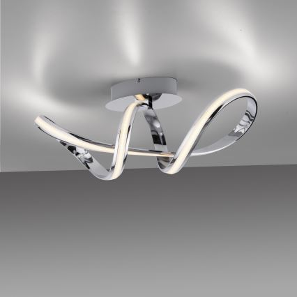 Paul Neuhaus 8331-17 - Dimbar LED ytmonterad ljuskrona MELINDA LED/30W/230V skinande krom