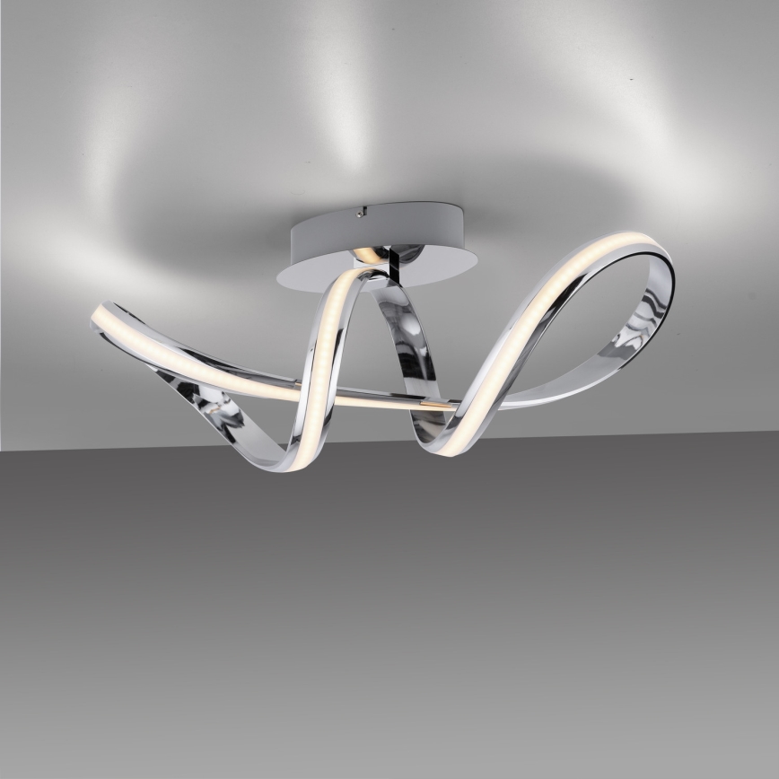 Paul Neuhaus 8331-17 - Dimbar LED ytmonterad ljuskrona MELINDA LED/30W/230V skinande krom