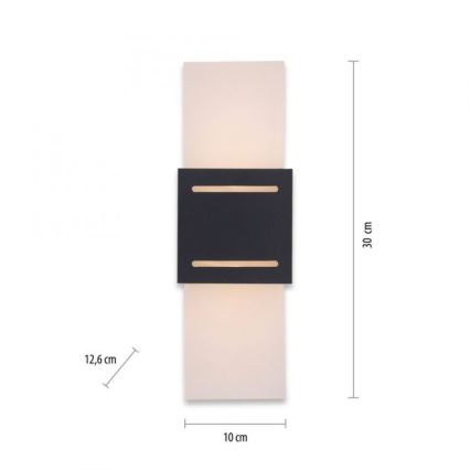 Paul Neuhaus 9007-13 - Vägglampa ORMA 1xG9/40W/230V svart