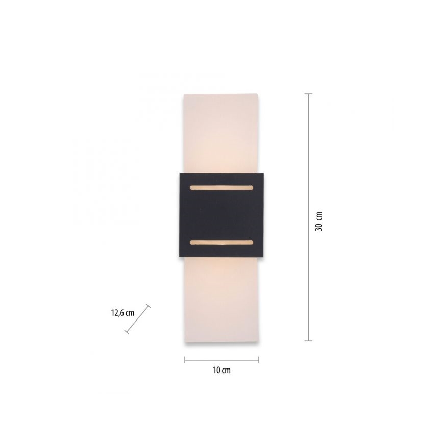 Paul Neuhaus 9007-13 - Vägglampa ORMA 1xG9/40W/230V svart