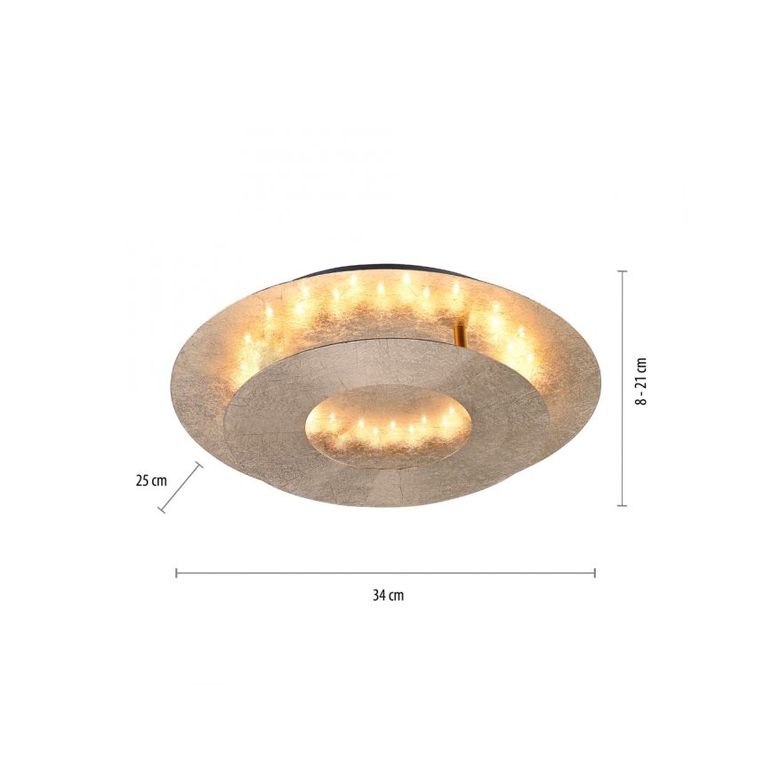 Paul Neuhaus 9011-12 - LED taklampa NEVIS LED/6W/230V gyllene 