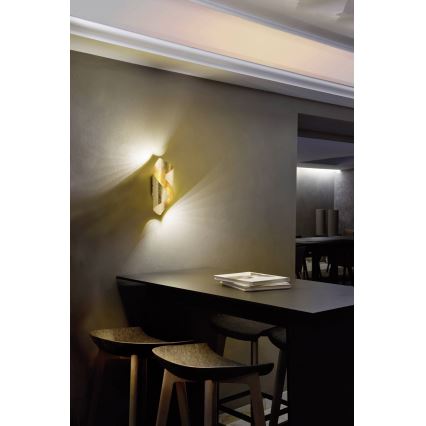 Paul Neuhaus 9030-12 - LED vägglampa  NEVIS LED/6W/230V gyllene