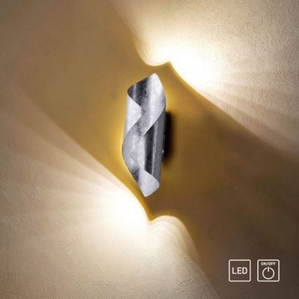 Paul Neuhaus 9030-21 - LED vägglampa  NEVIS LED/6W/230V silver