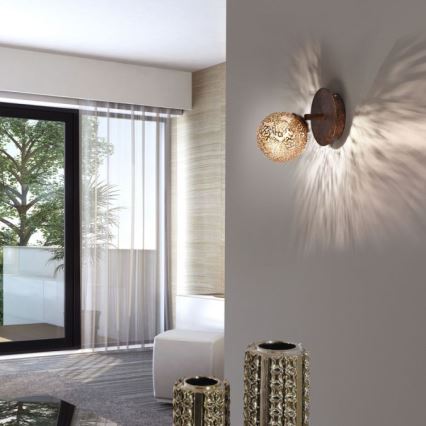 Paul Neuhaus 9031-48 - Väggspotlight GRETA 1xG9/40W/230V