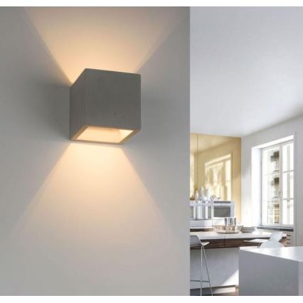 Paul Neuhaus 9069-22 - Vägglampa ETON 1xG9/25W/230V betong
