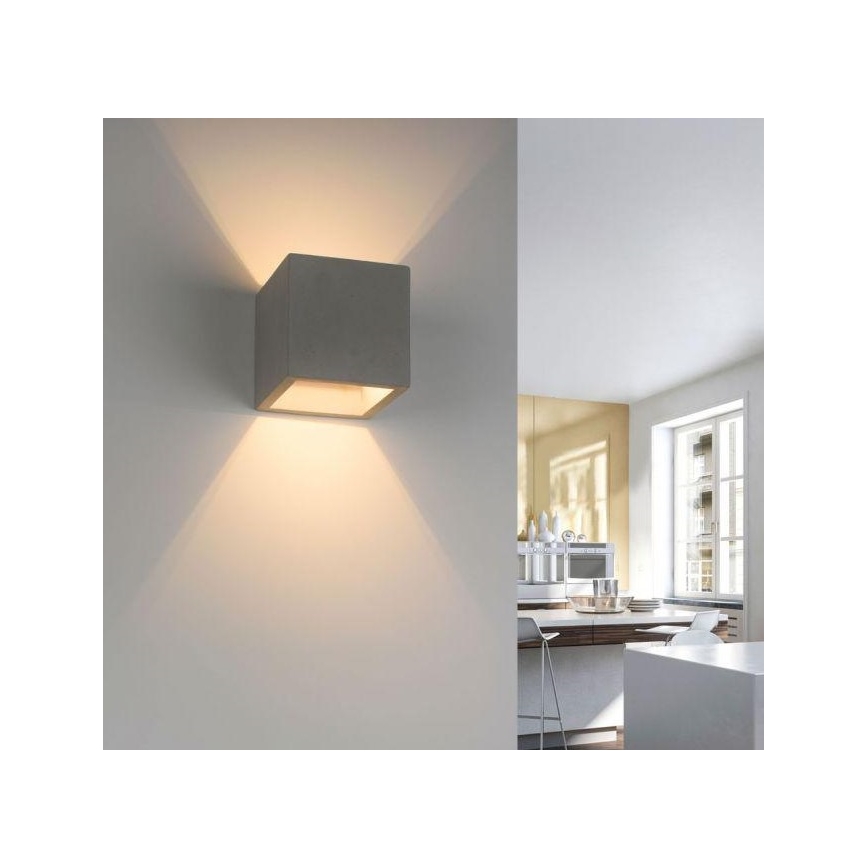 Paul Neuhaus 9069-22 - Vägglampa ETON 1xG9/25W/230V betong