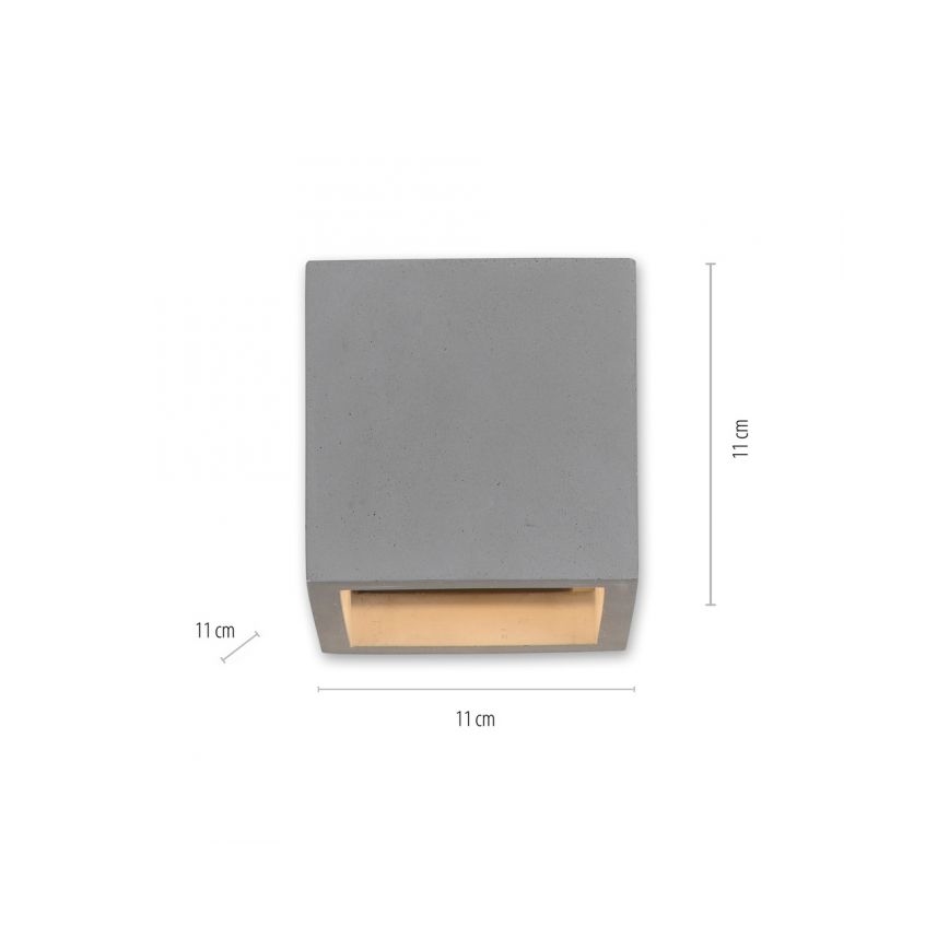 Paul Neuhaus 9069-22 - Vägglampa ETON 1xG9/25W/230V betong