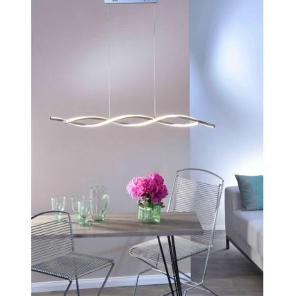 Paul Neuhaus 9142-55 - LED ljusreglerad Ljuskrona med upphängningsrem  POLINA 2xLED/10,2W/230V